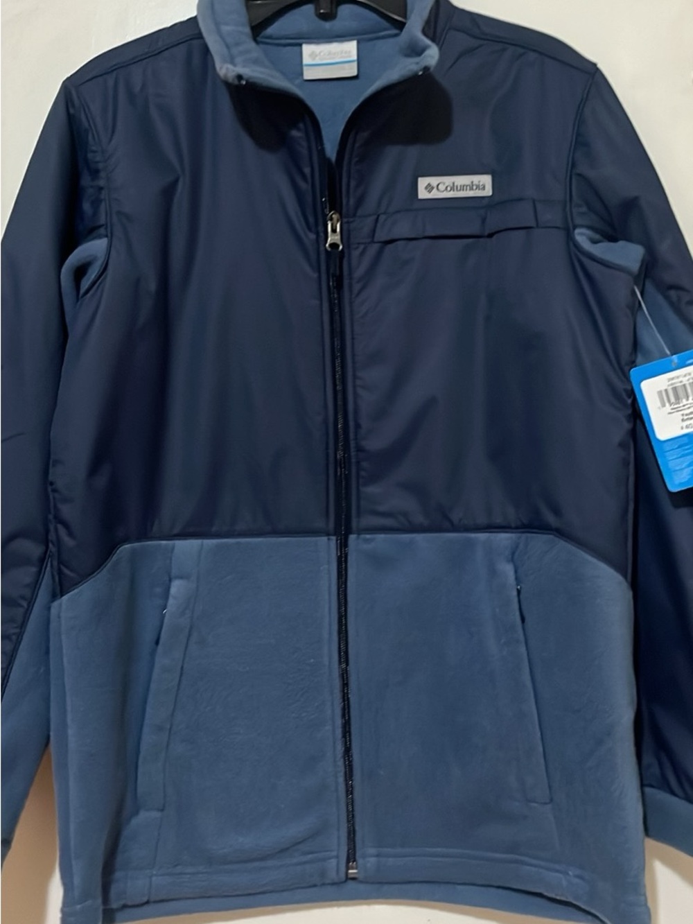 Columbia Two-Tone Navy and Slate Blue Kids Puffer Jacket